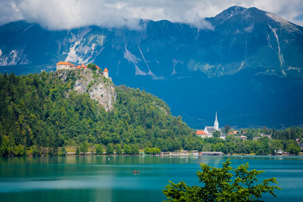 Lake Bled, Slovenien. av Unbekannt Unbekannt