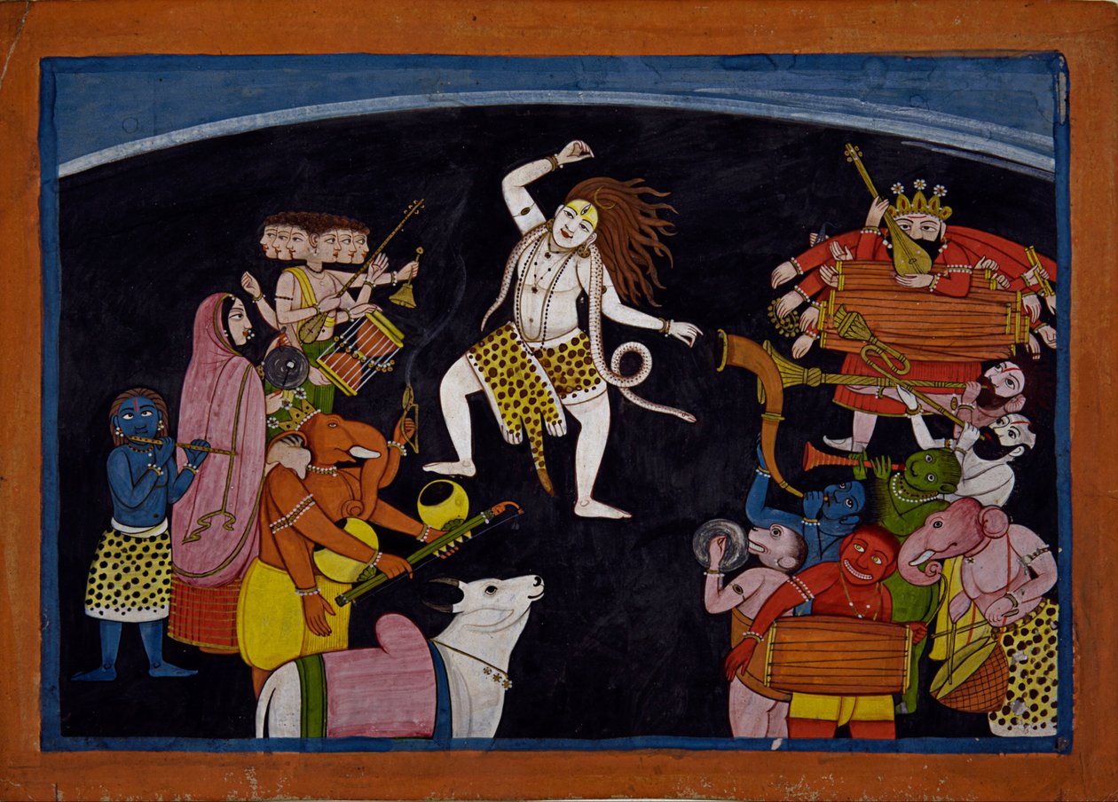 Lord Shiva dansar av Unbekannt Unbekannt