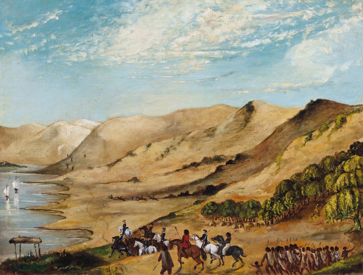 Major OHallorans expedition till Coorong, augusti 1840 av Unbekannt Unbekannt