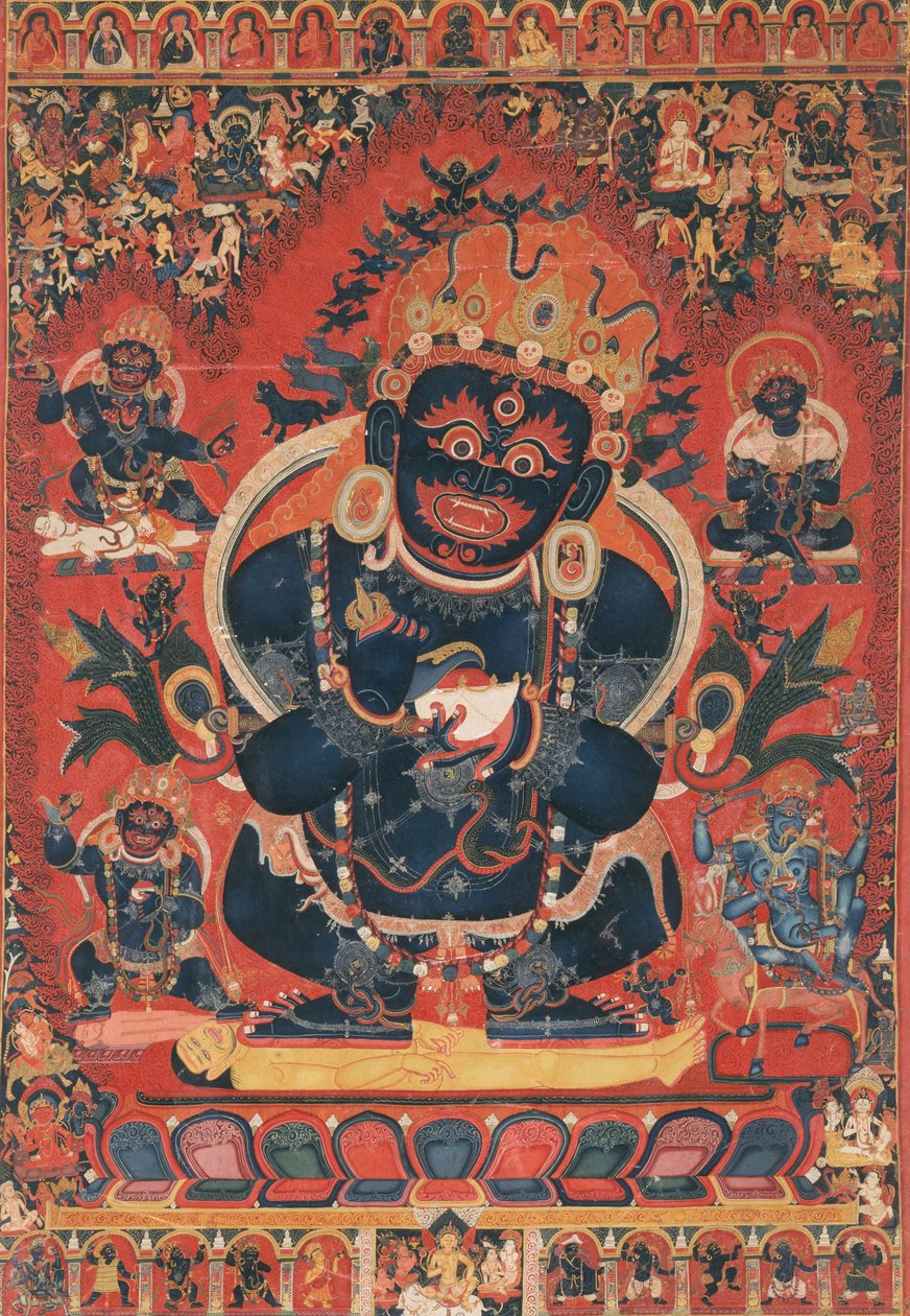 Maker okänd, central tibetansk - Mahakala, tältets beskyddare av Unbekannt Unbekannt