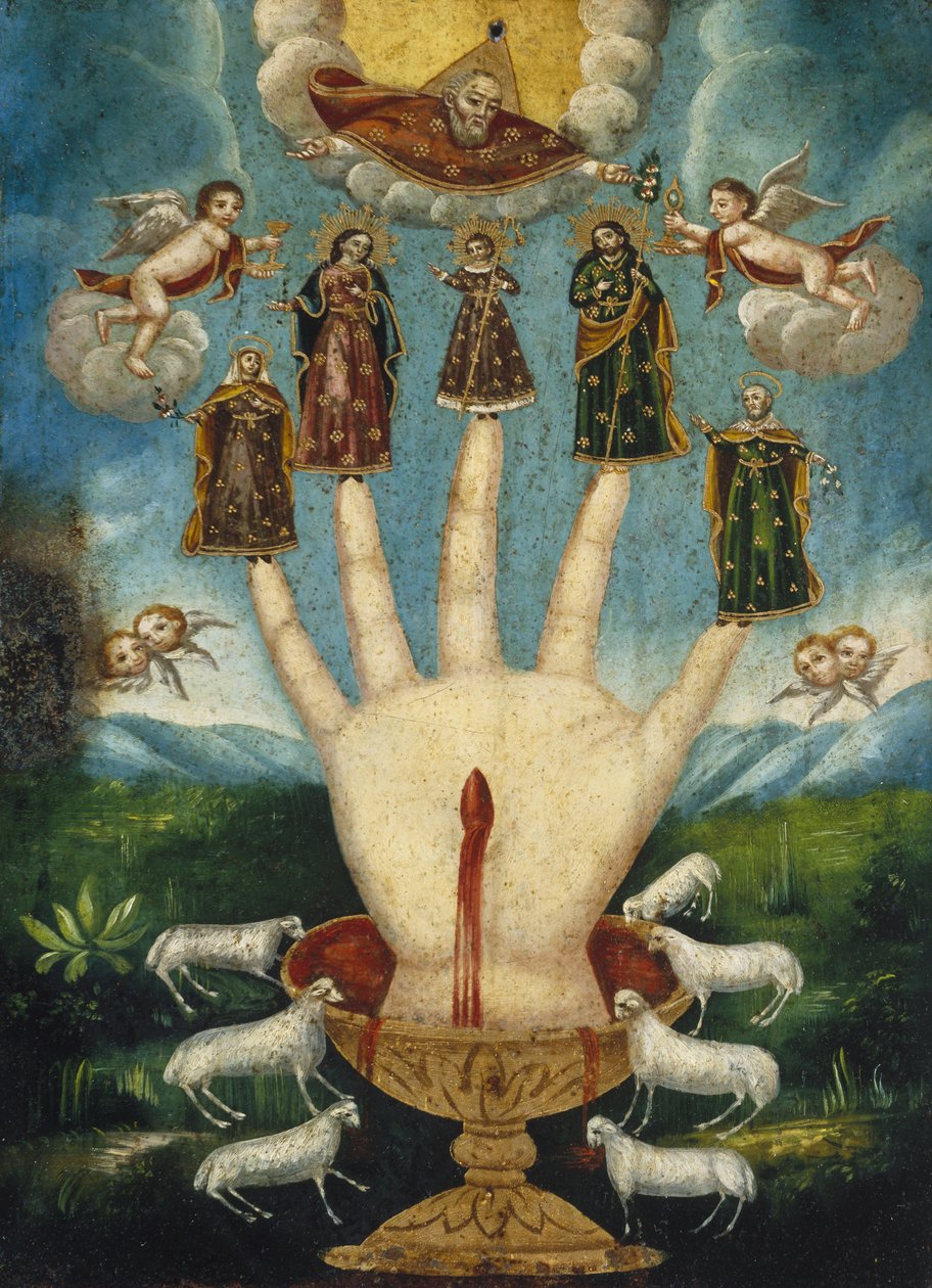 Mano Poderosa (The All-Powerful Hand) eller Las Cinco Personas (The Five Persons) av Unbekannt Unbekannt