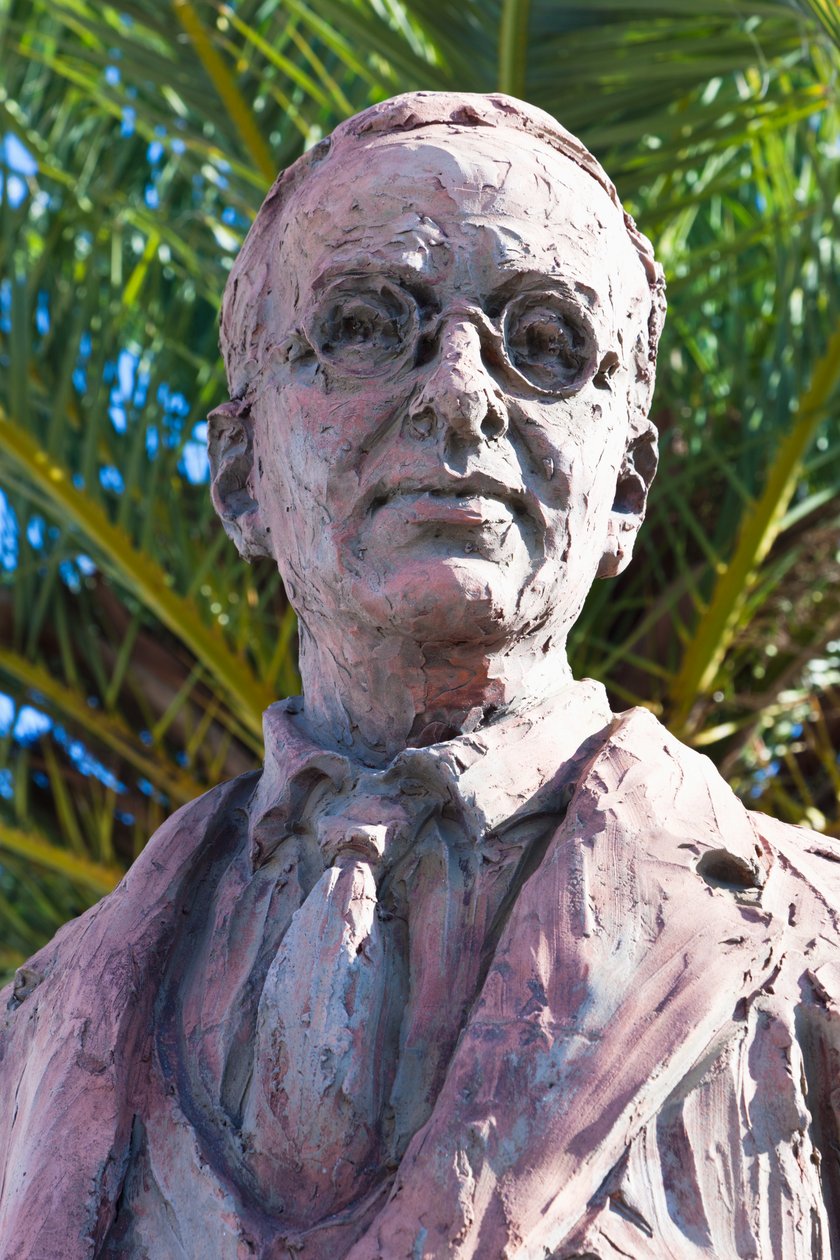 Monument till Blas Infante, Niebla, Huelva-provinsen, Andalusien, södra Spanien. Blas Infante Pérez de Vargas 1885 - 1936. Andalusisk politiker, känd som Padre de la Patria Andaluza, eller Andalusens fader av Unbekannt Unbekannt