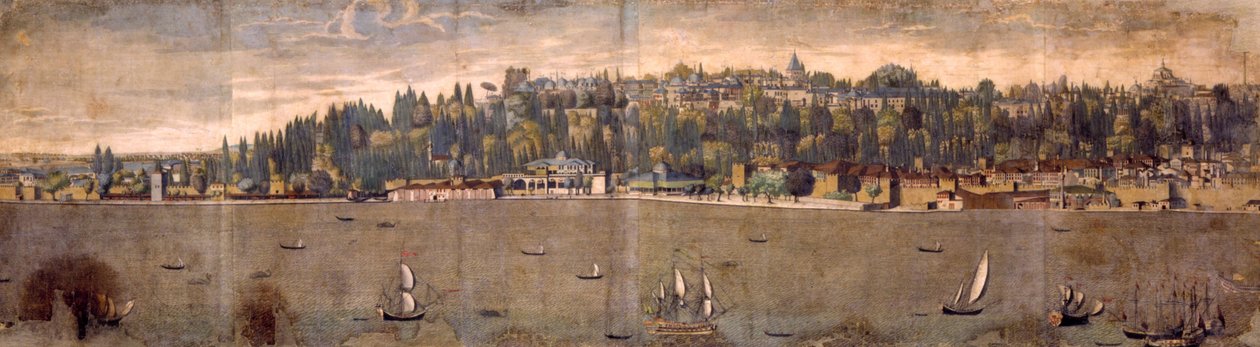 Panorama över Konstantinopel av Unbekannt Unbekannt