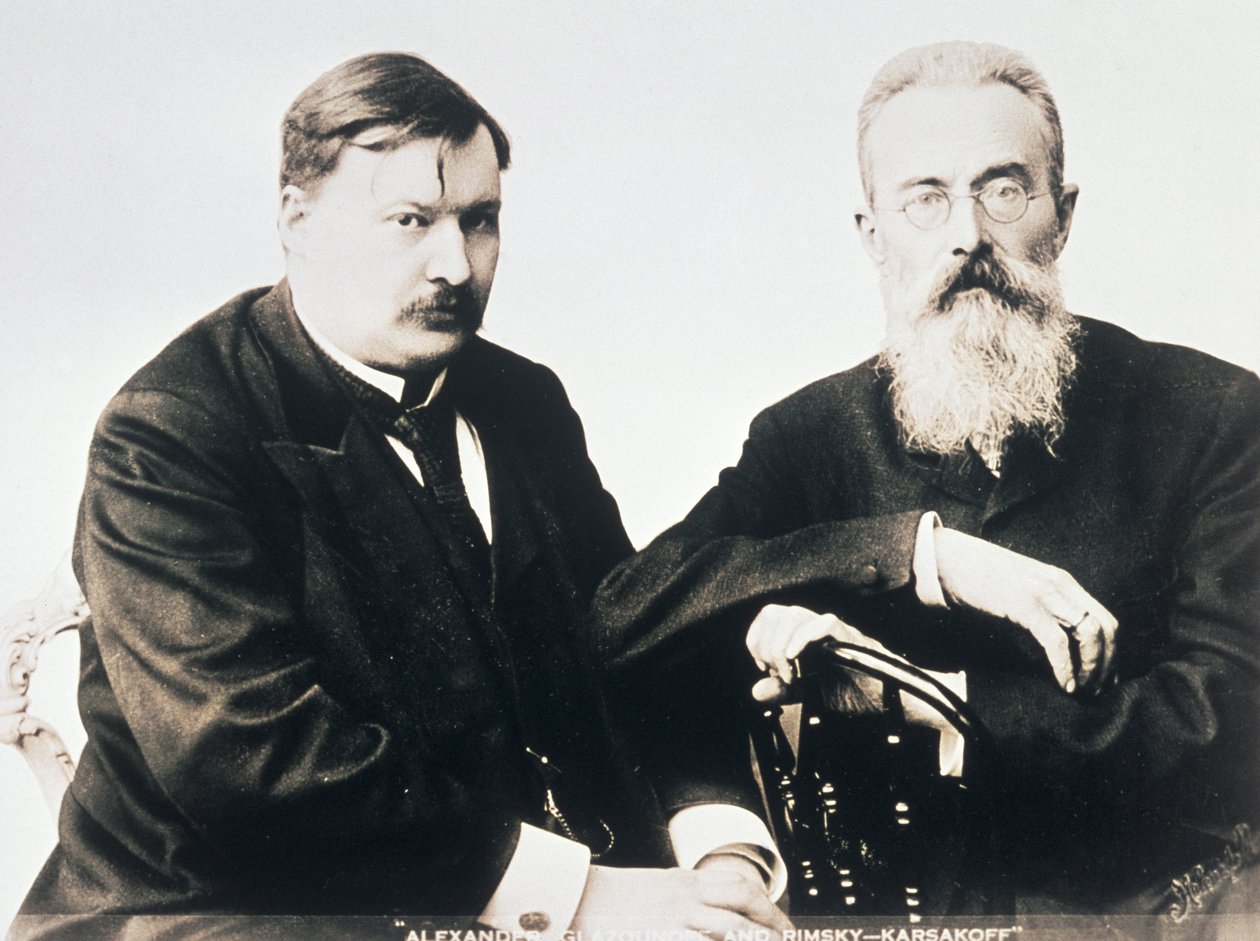 Fotografi av Glazunov och Rimsky-Korsakov av Unbekannt Unbekannt
