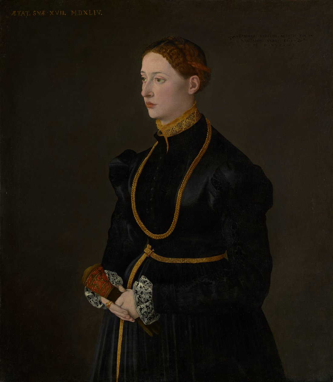 Portrait of Barbara Kressin av Unbekannt Unbekannt