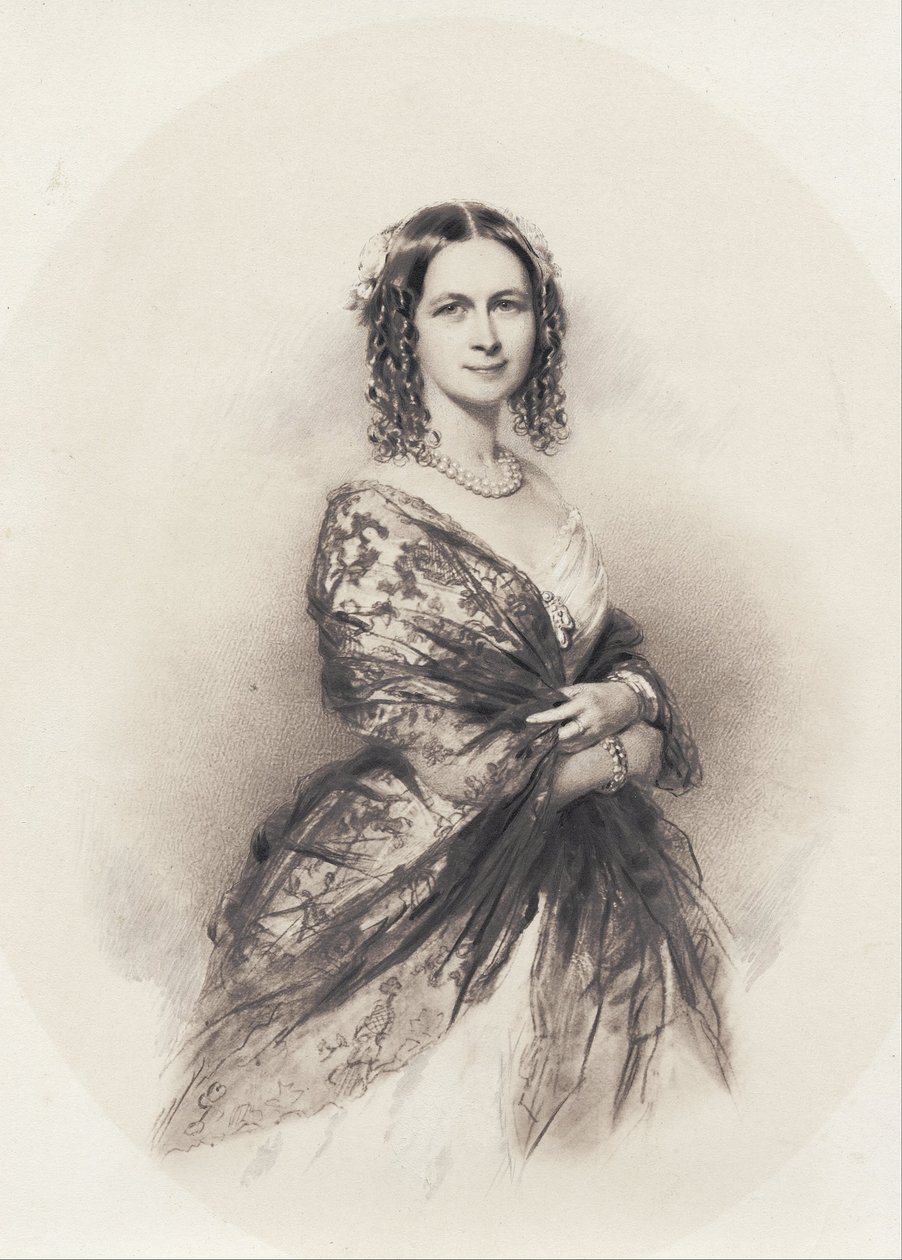 Porträtt av operasångerskan Jenny Lind (1820-1887) av Unbekannt Unbekannt