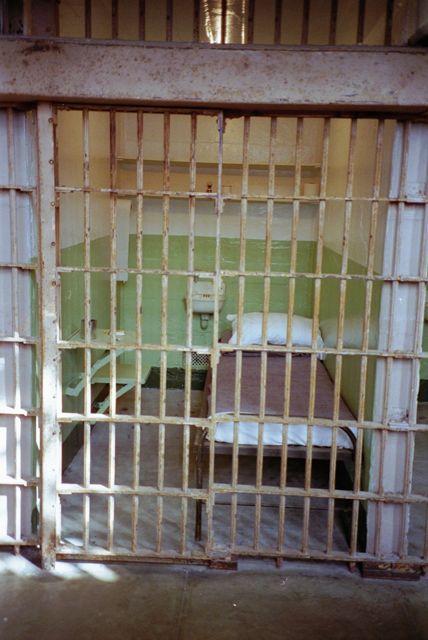 Fängelsecell i Alcatraz, 1994 av Unbekannt Unbekannt