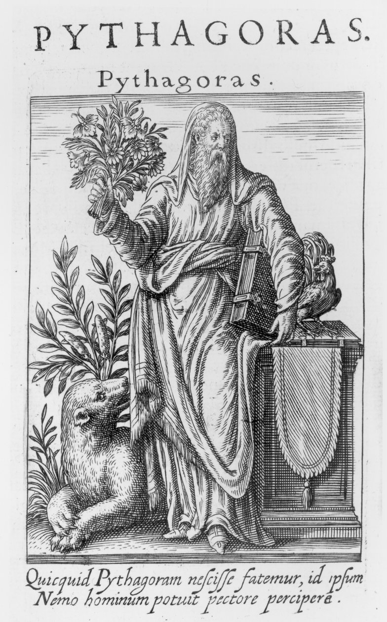 Pythagoras (ca 580-c.500 f.Kr.) av Unbekannt Unbekannt