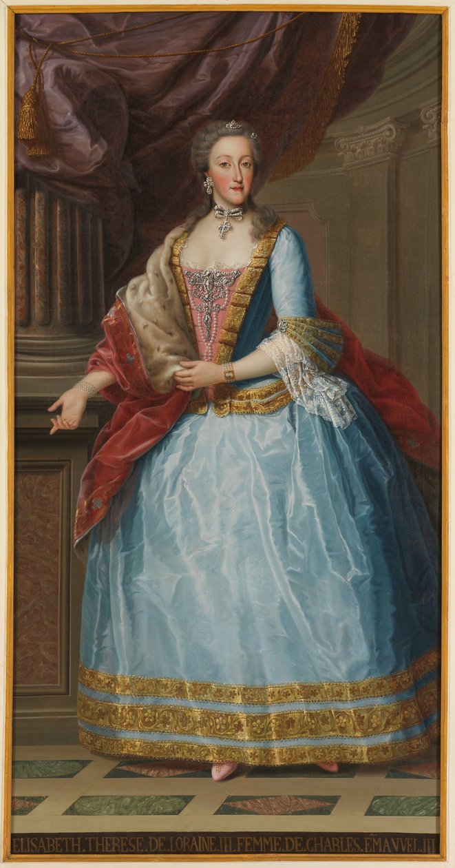 Porträtt av Elizabeth av Lorraine av Unbekannt Unbekannt