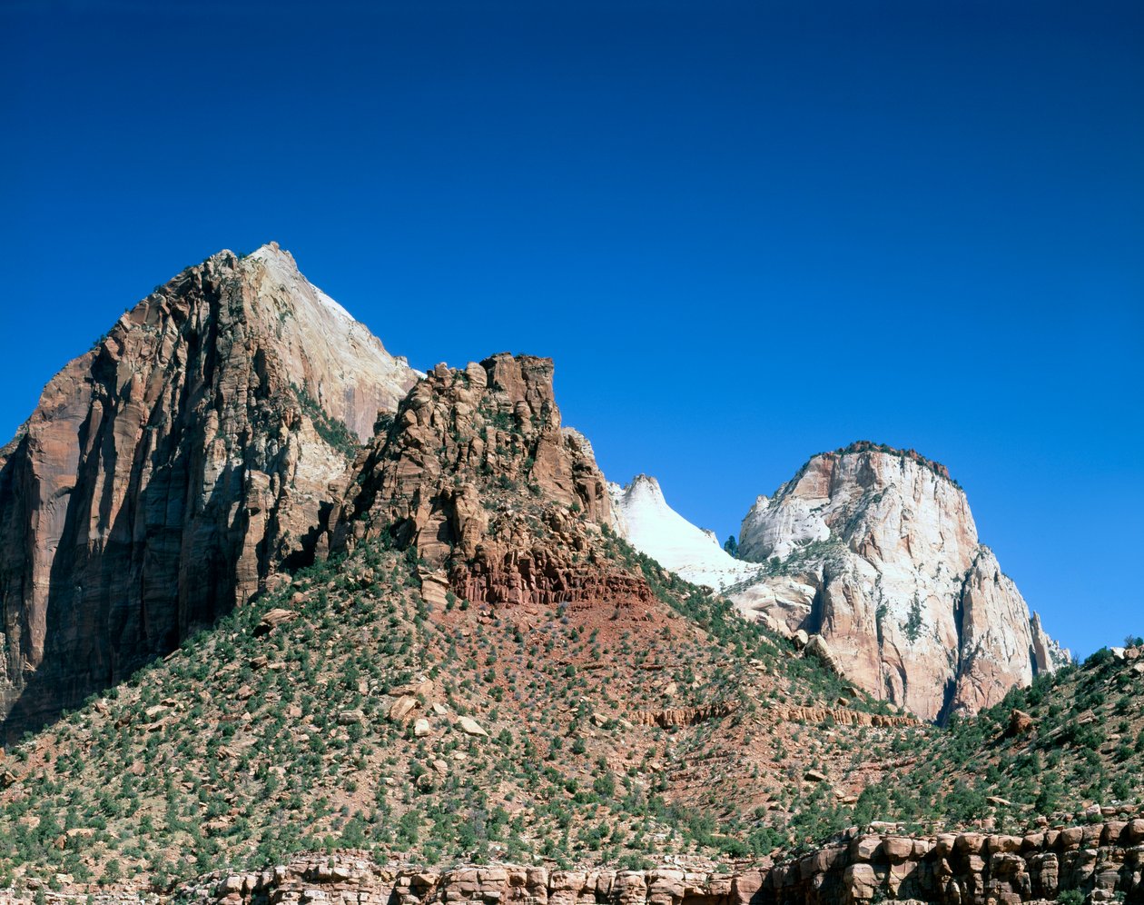 Klipptorn i Zion National Park, Utah av Unbekannt Unbekannt