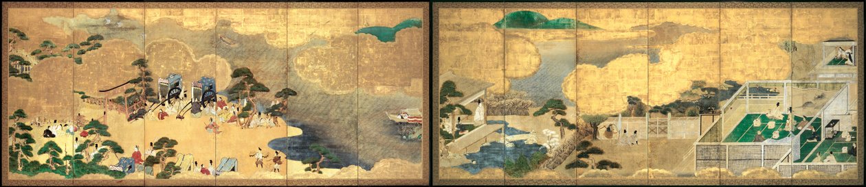 Scener från Tales of Genji (Genji monogatari) av Unbekannt Unbekannt