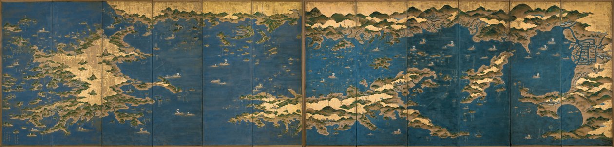 Seto Inland Sea- Osaka till Nagasaki Sea Route av Unbekannt Unbekannt