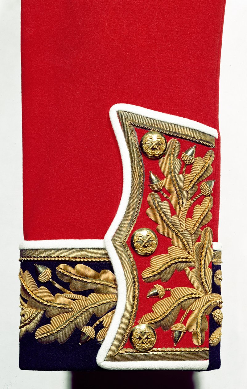 Ärmdetalj av en brittisk arméuniform (textil) av Unbekannt Unbekannt