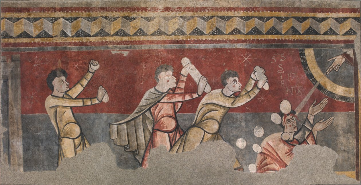 Stening av Saint Stephen från Sant Joan de Boí av Unbekannt Unbekannt