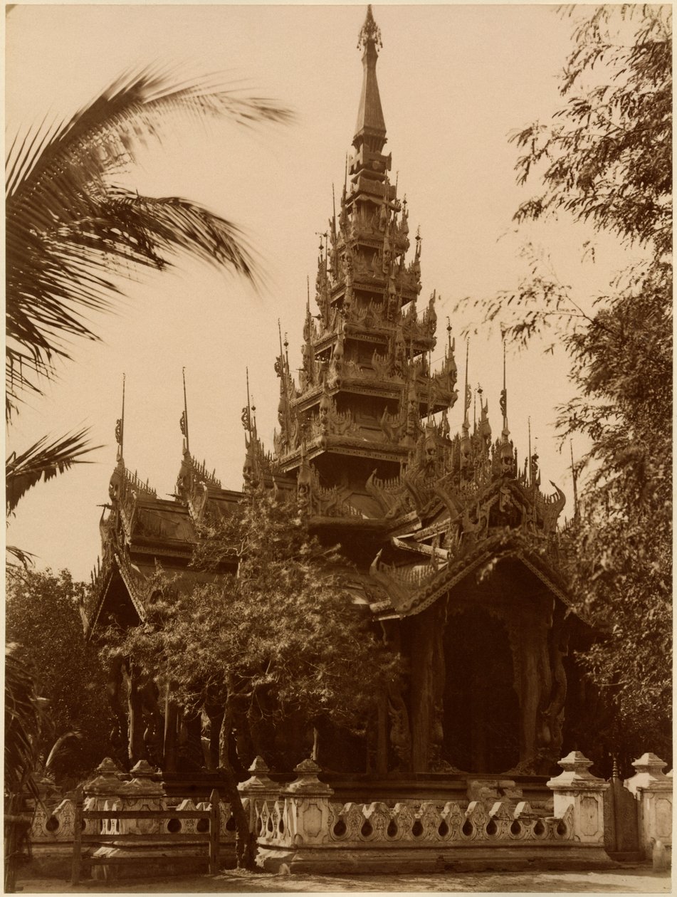 Tempel i Mandalay, Burma, sent 1800-tal (albumintryck) av Unbekannt Unbekannt