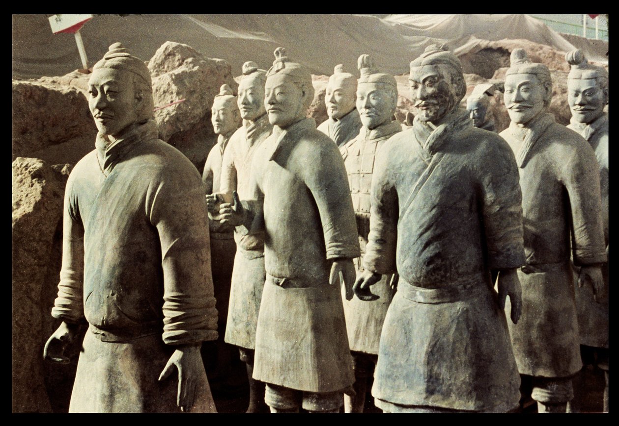 Jeshi la Terracotta, Nasaba ya Qin, 210 BC; wapiganaji (maelezo)swed av Unbekannt Unbekannt