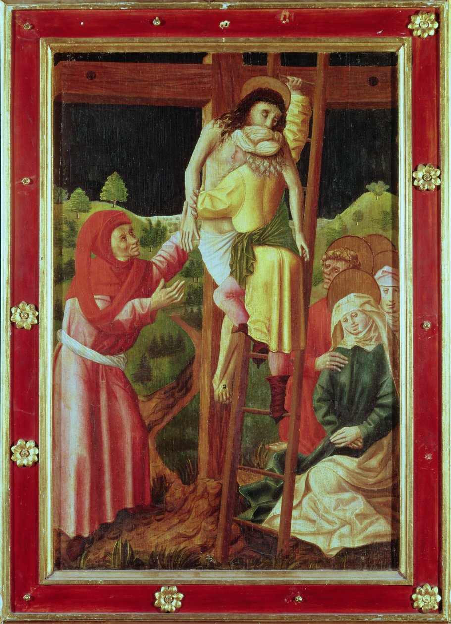 The Deposition, c.1490 (tempera på panel) av Unbekannt Unbekannt