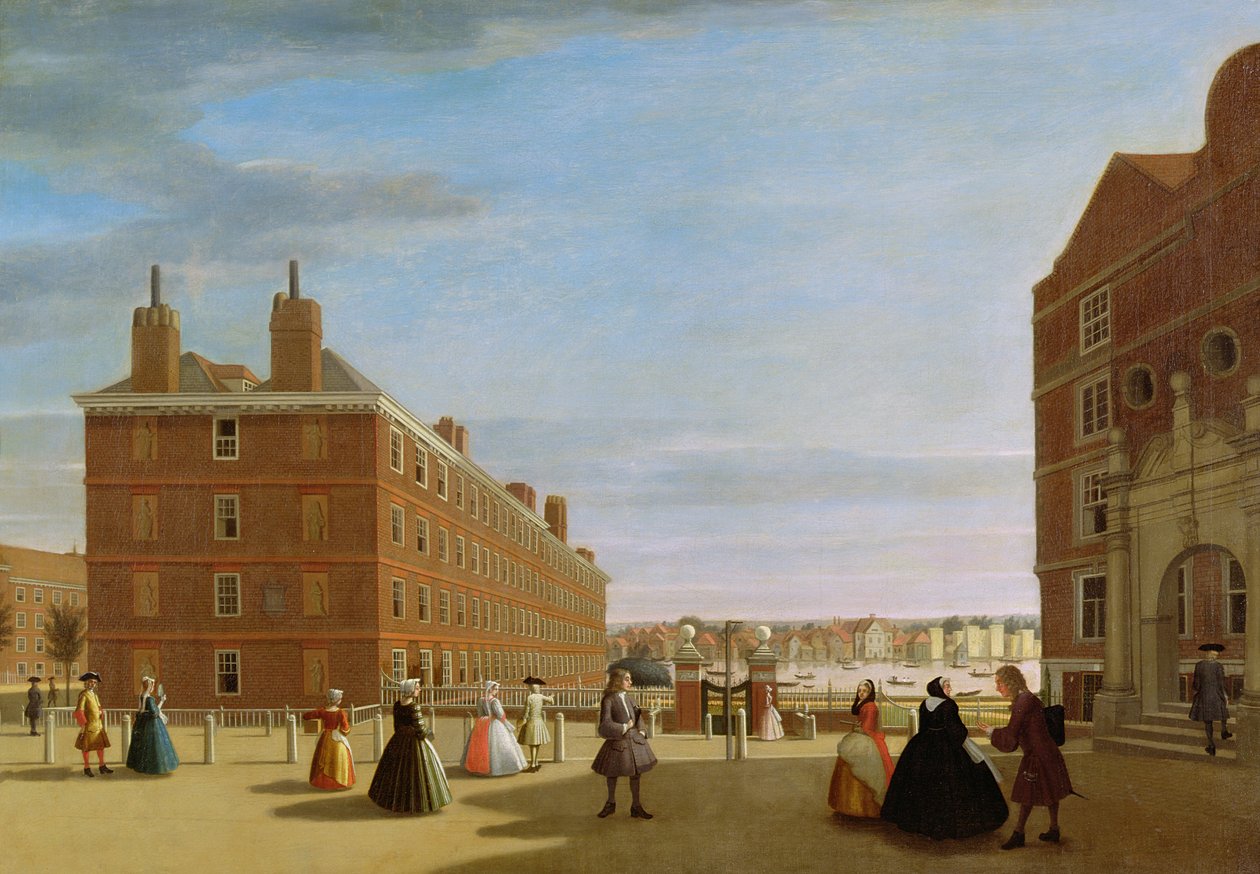 Pappersbyggnaderna, Inner Temple, London, c.1725 av Unbekannt Unbekannt