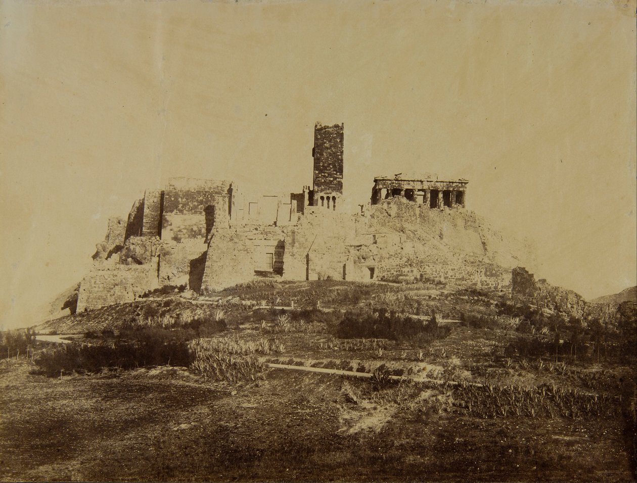Akropolis västra sida av Unbekannt Unbekannt