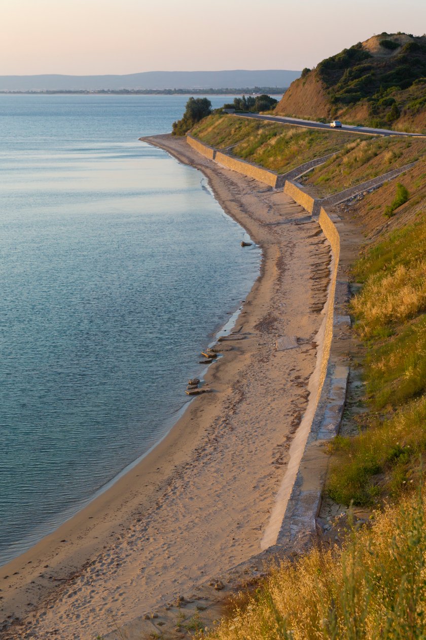 Stranden vid Anzac Cove, med utsikt mot norr av Unbekannt Unbekannt