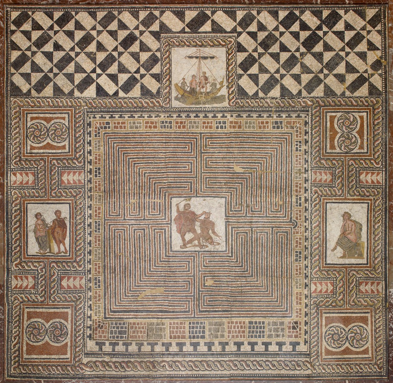 Theseus mosaik av Unbekannt Unbekannt