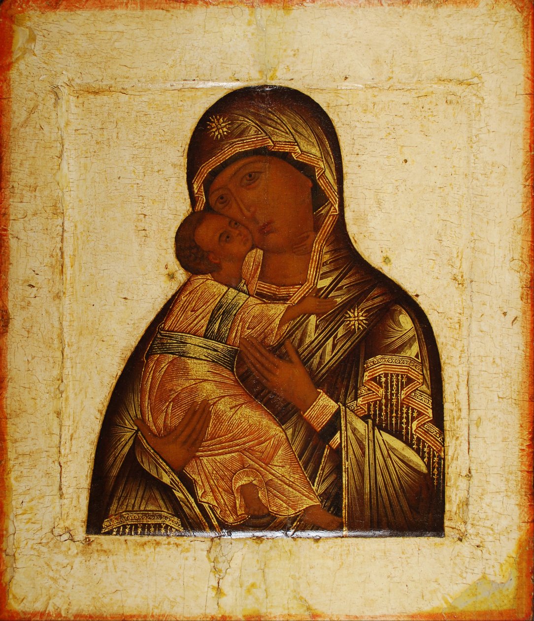 Oidentifierad artist - Madonna of Tenderness with Child av Unbekannt Unbekannt