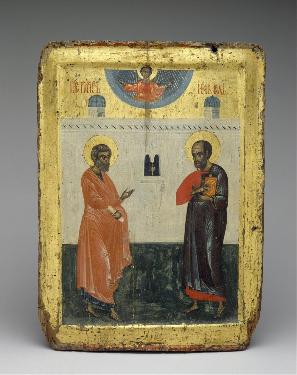 Okänd kretensiska - heliga Peter och Paul av Unbekannt Unbekannt