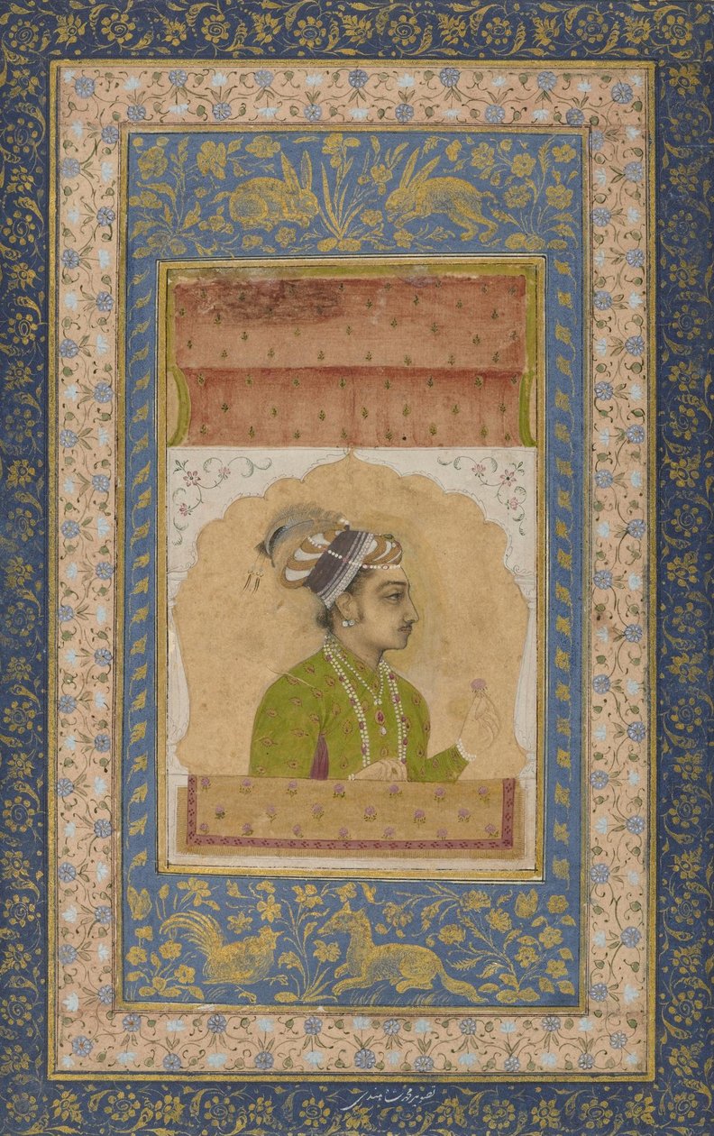 Okänd indian - Miniatyrporträtt av Dara Shikoh av Unbekannt Unbekannt