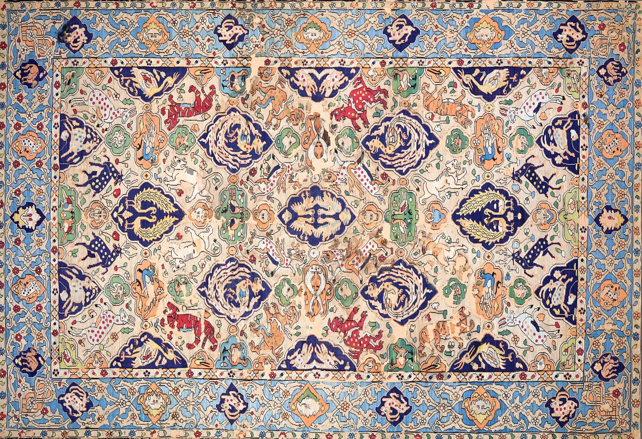 Okänt, Iran - Silk Tapestry av Unbekannt Unbekannt