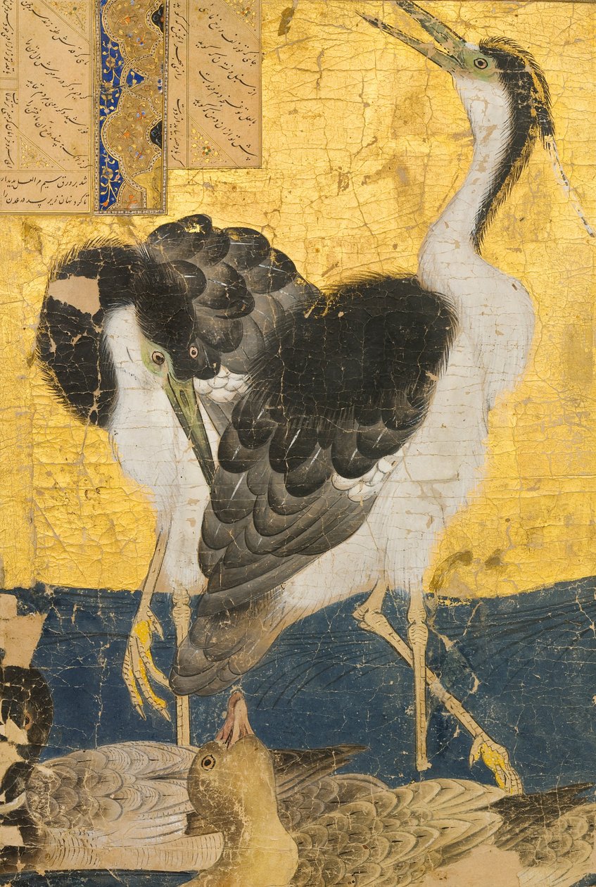 Okänd, Iran, 1300 -tal - Två heroner med ankor av Unbekannt Unbekannt