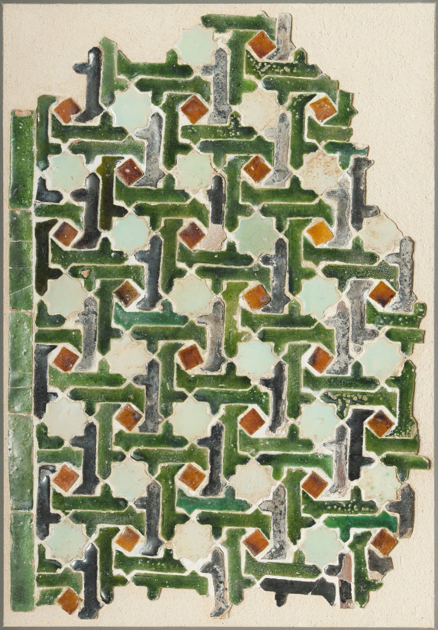 Okänd, Spanien, 1300 -talet - Mosaic Tile Panel (1929293) av Unbekannt Unbekannt