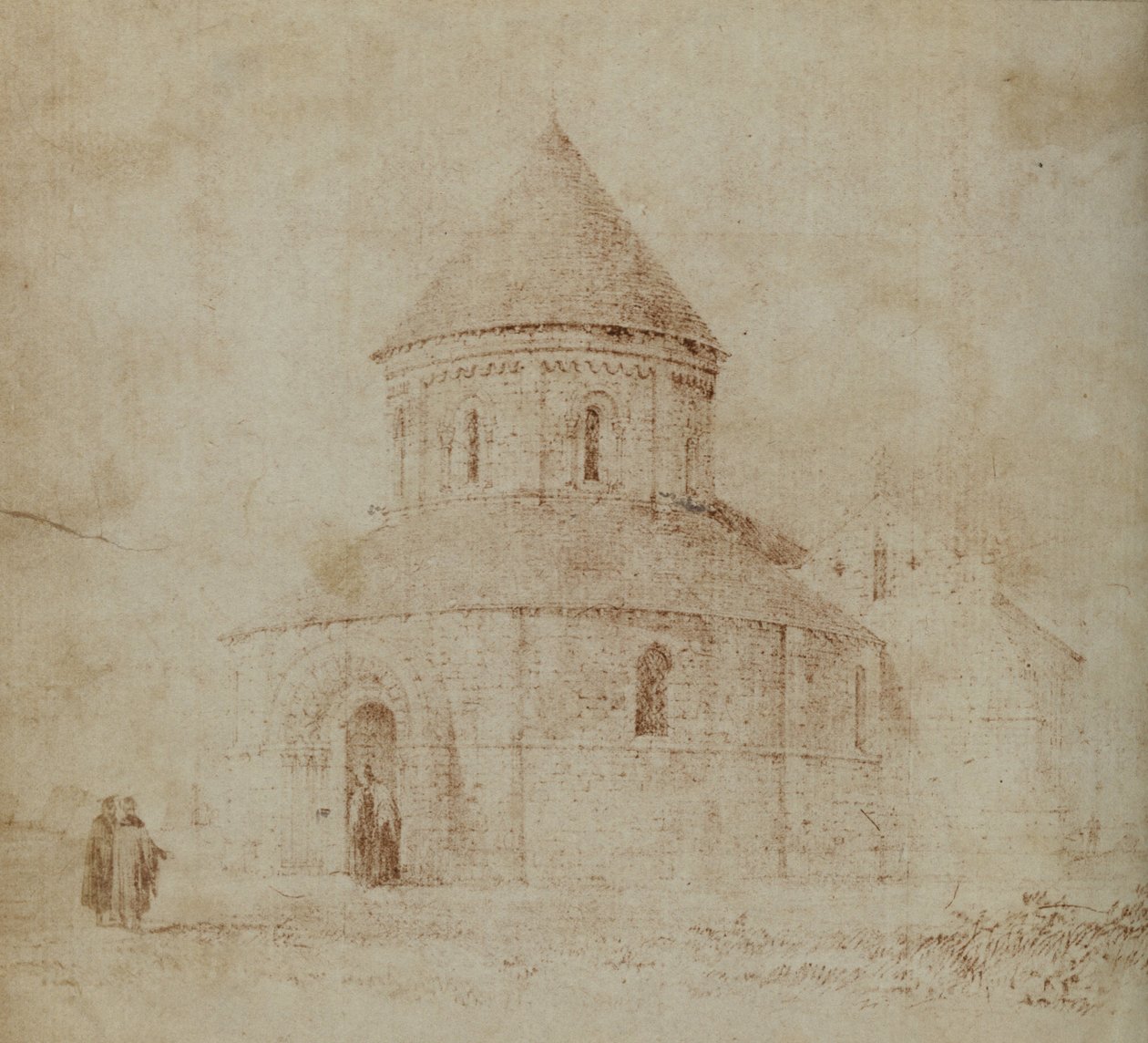 Okänd tillverkare, brittisk - The Church of the Holy Sepulchre and Saint Andrew, Cambridge. av Unbekannt Unbekannt