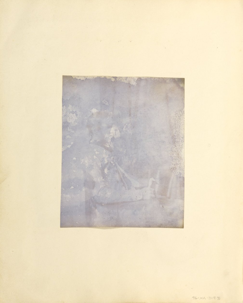Okänd tillverkare, brittisk, aktiv Indien ca 1843 - (Profilporträtt av en sittande man som håller en bok) av Unbekannt Unbekannt
