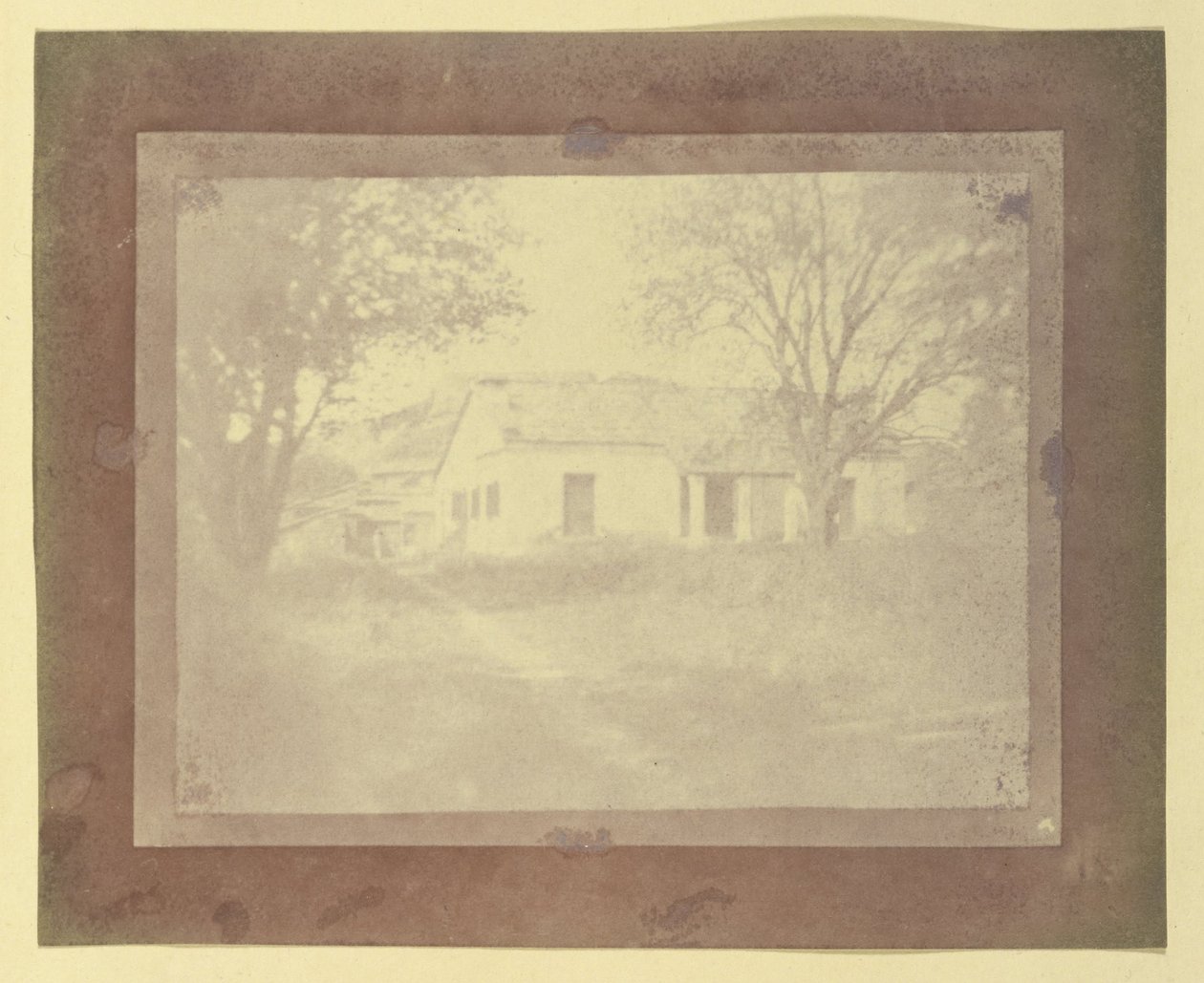 Okänd tillverkare, brittisk, aktiv Indien ca 1843 - (View of a House, India) (6754883) av Unbekannt Unbekannt