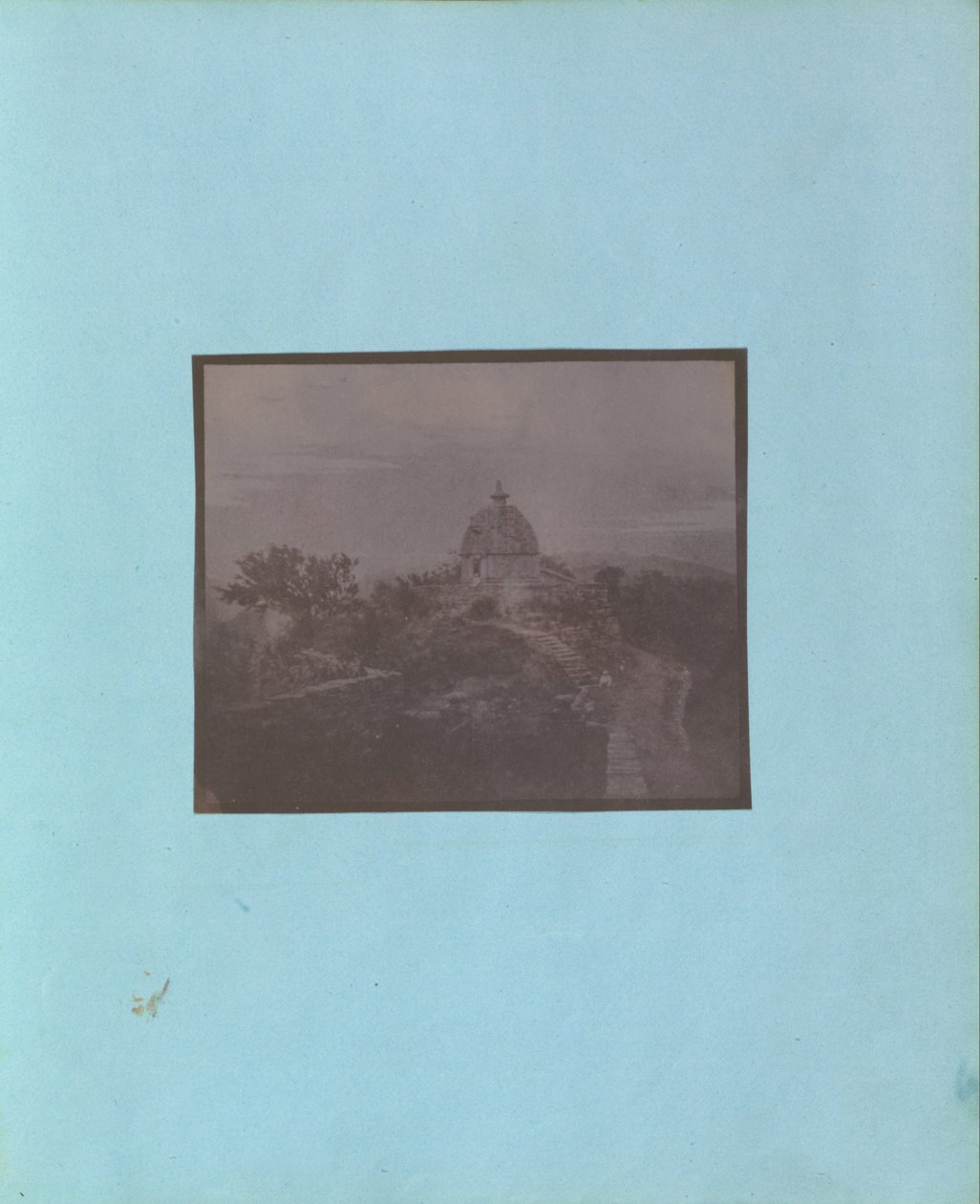 Okänd tillverkare, brittiskt, aktivt Indien ca 1843 - (Vy över ett tempel, Indien) av Unbekannt Unbekannt