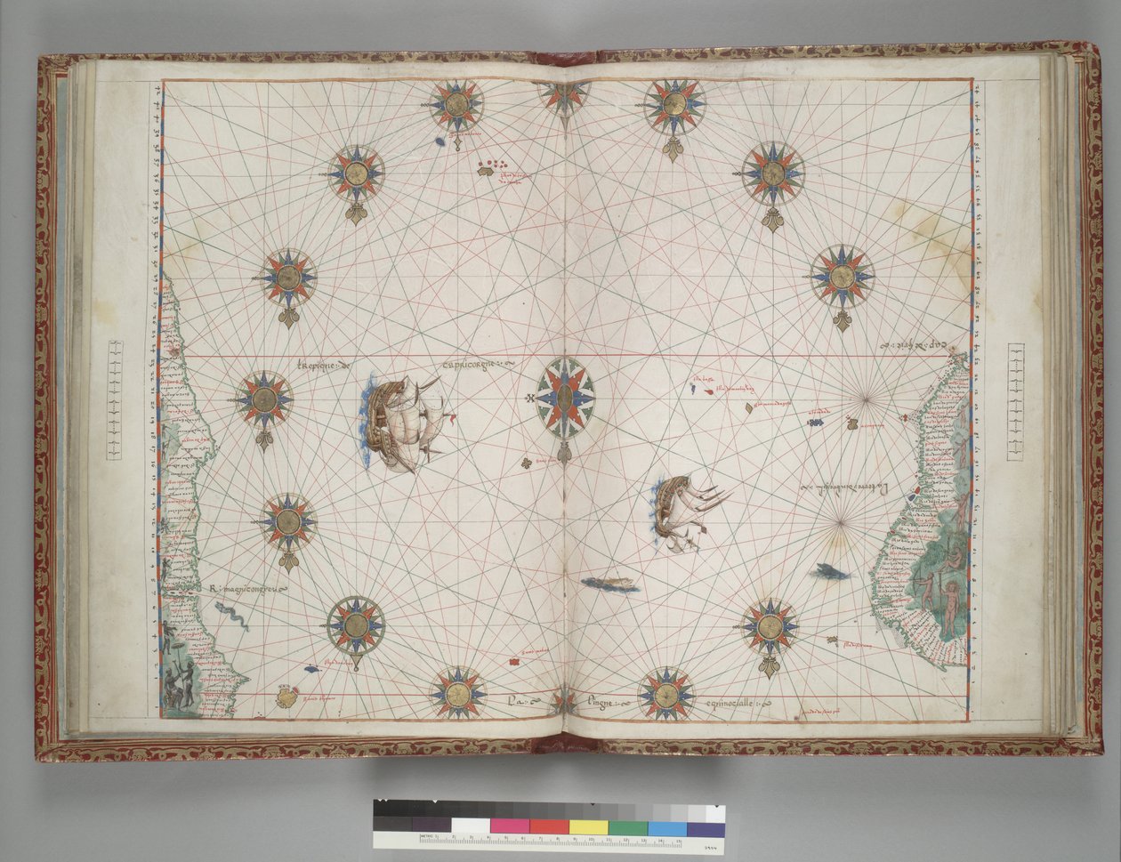Vallard Atlas 1547 6 Brazil Africa Atlantic Ocean av Unbekannt Unbekannt