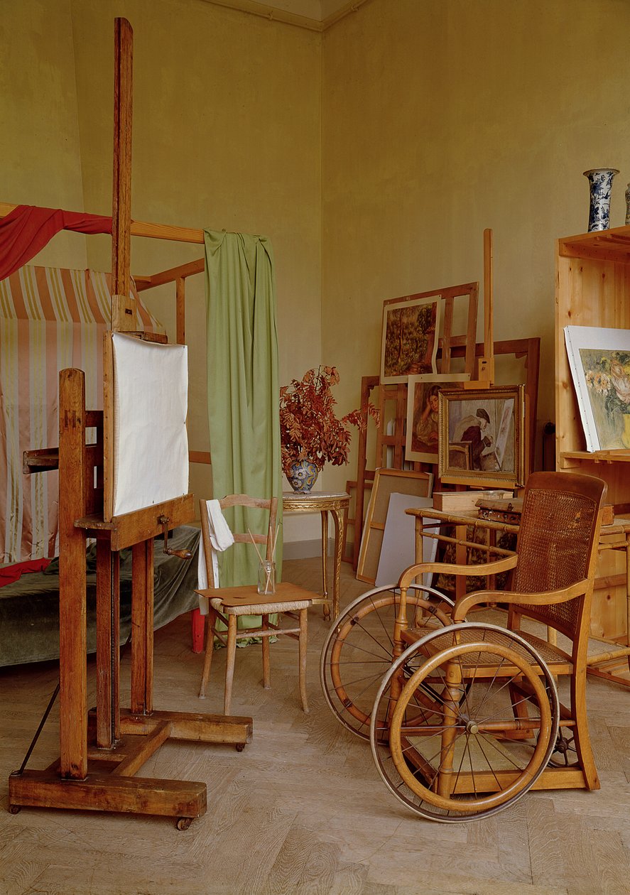 Utsikt över Renoirs studio, använd från 1907 av Unbekannt Unbekannt