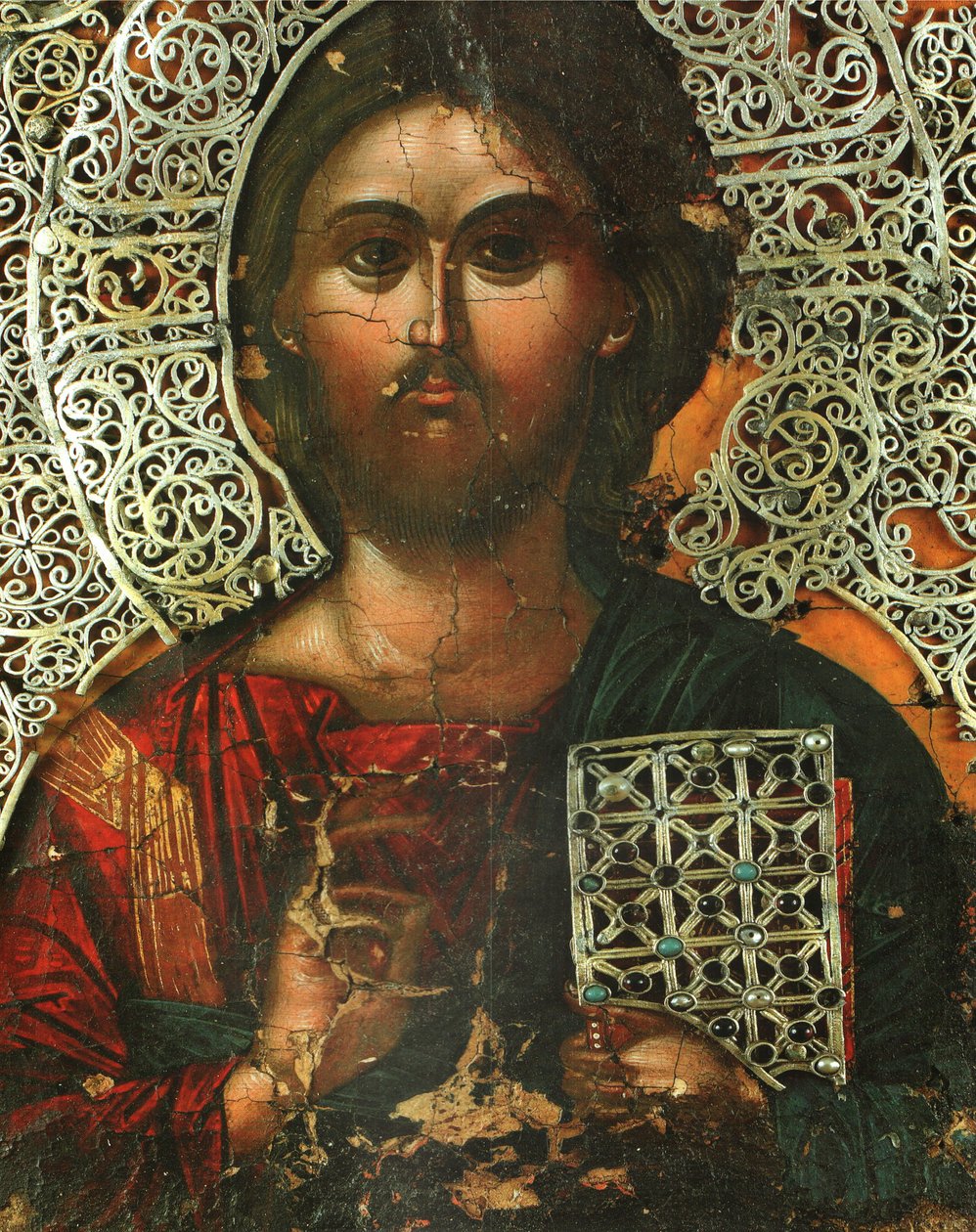Pantokrator (en del av Vatopedi-diptyken känd som kejsarinnan Theodoras leksaker) av Unbekannt