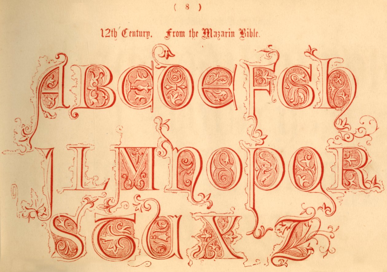 1100-talet. Från Mazarin-bibeln, 1862 av Unbekannt