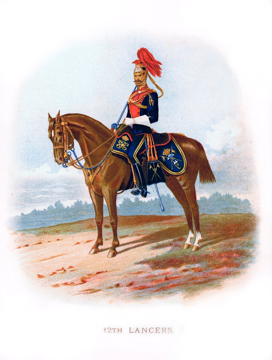 12:e Lancers, 1889 av Unbekannt