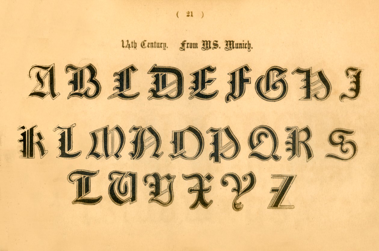 1300-talet. Från MS. München, 1862 av Unbekannt