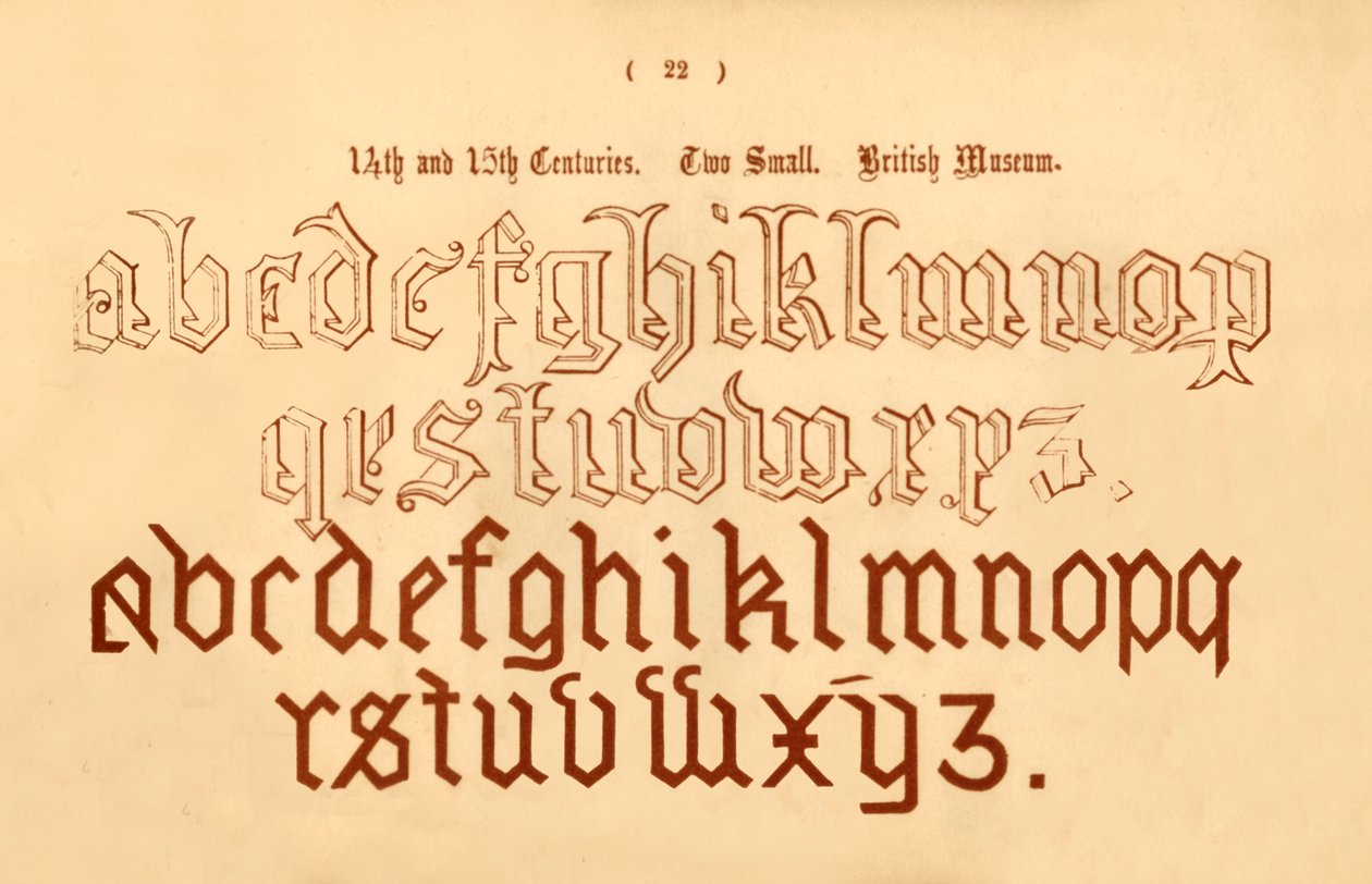 1300- och 1400-talen. Två små. British Museum, 1862 av Unbekannt