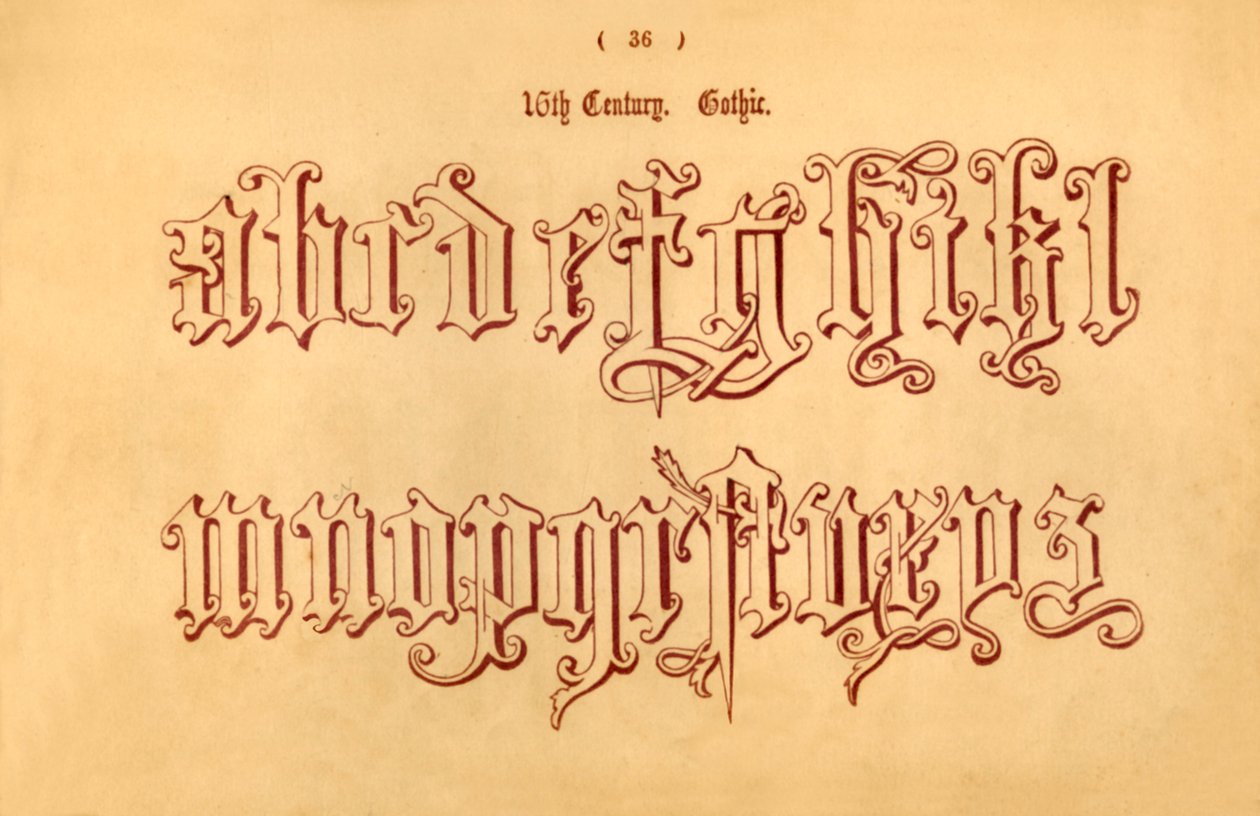 1500-talet. Gothic., 1862 av Unbekannt