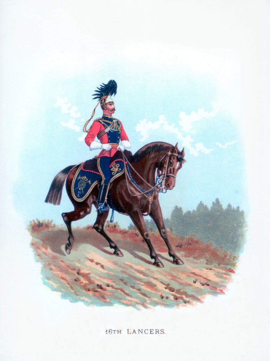 16:e Lancers, 1890 av Unbekannt