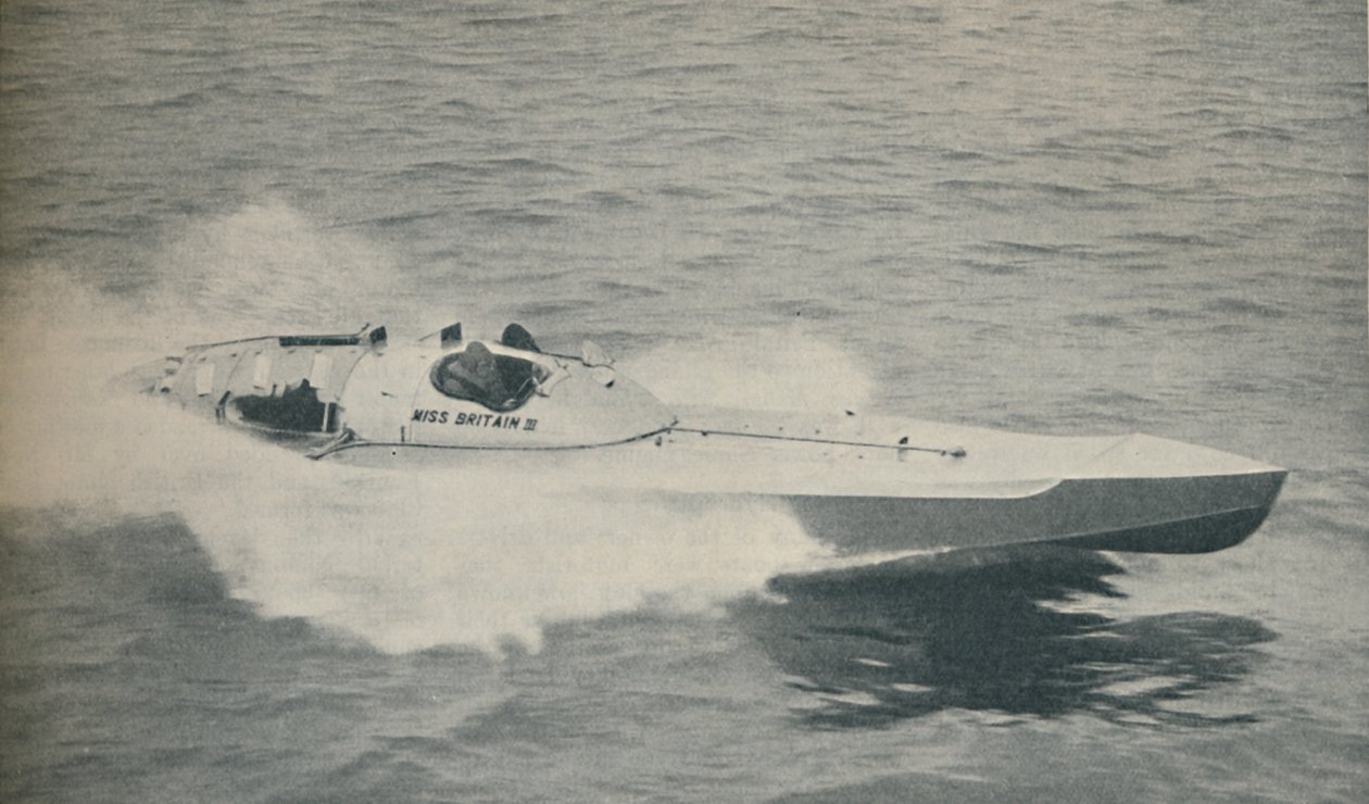 1936 världens snabbaste enmotoriga båt Miss Britain III, 1936 av Unbekannt