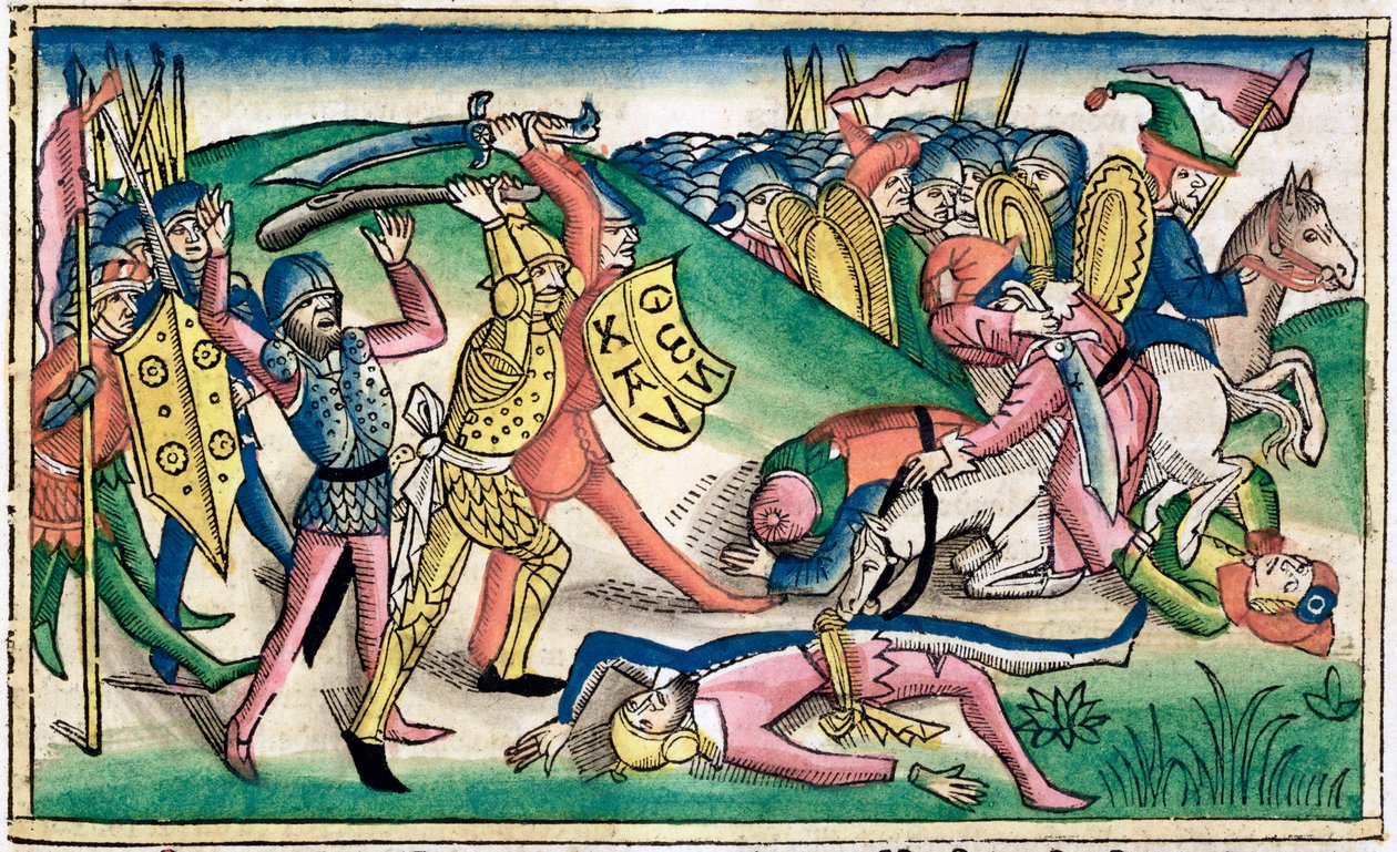 1 Kungaboken 15:16: Krig mellan Asa och Basja av Unbekannt