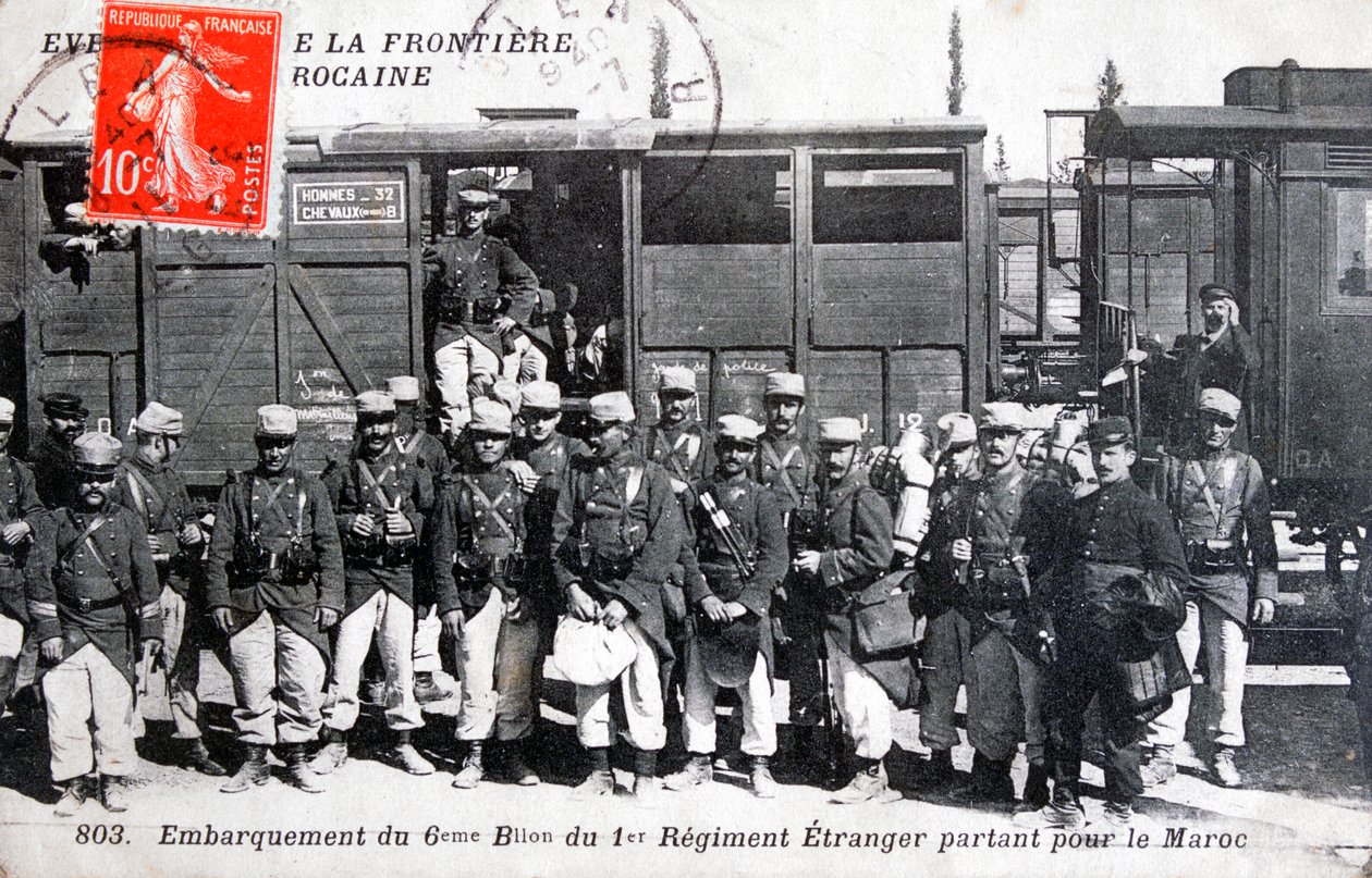 1:a regementet franska främlingslegionen, Marocko, 1911 av Unbekannt