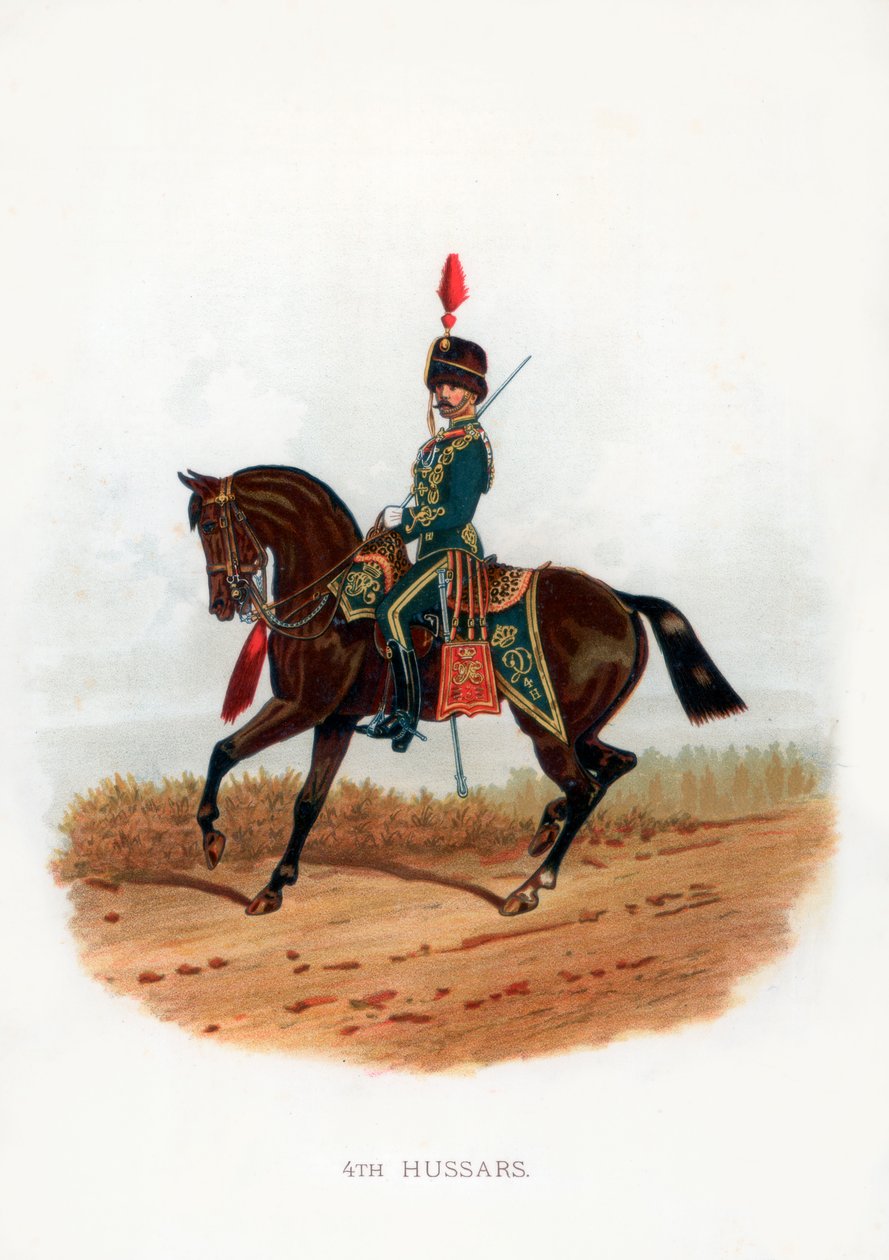 4:e husarerna, 1889 av Unbekannt