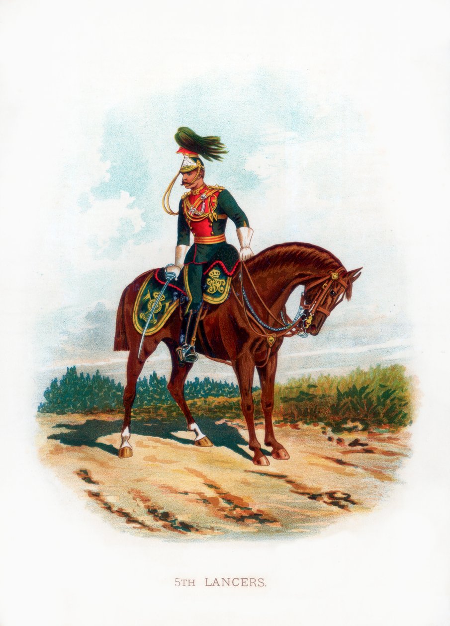 5:e Lancers, 1889 av Unbekannt