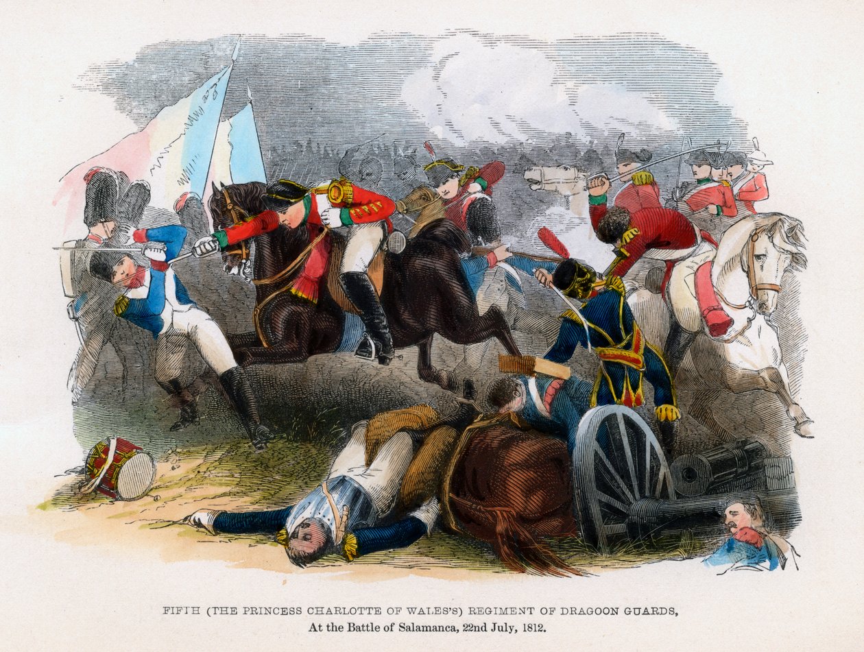 5:e regementet av dragongardet, slaget vid Salamanca, 22 juli 1812 av Unbekannt